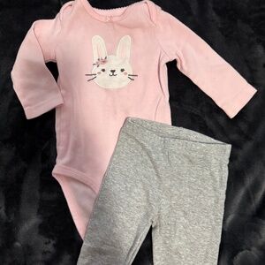 3-6m Carters Easter Bunny Girls Outfit
